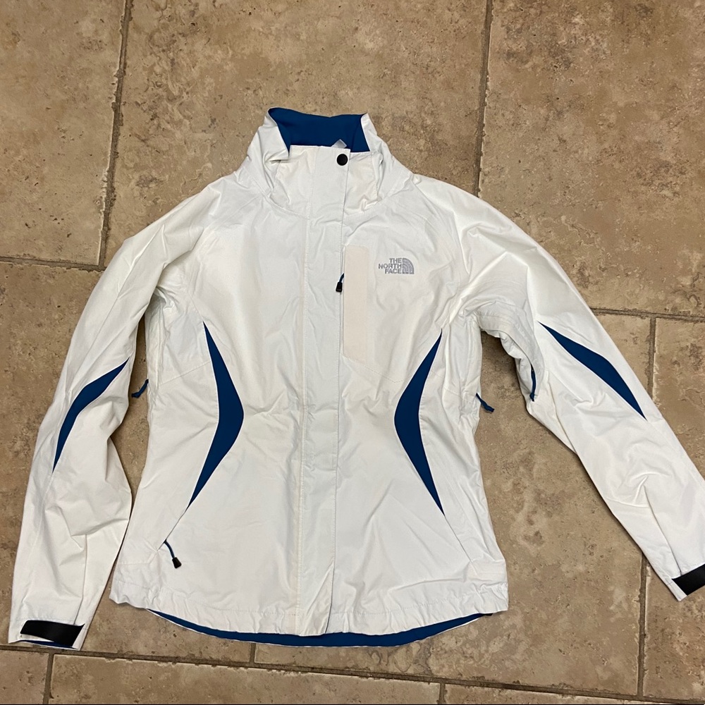 white north face jacket